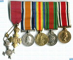 ID625 - Artefacts relating to - John Clements, joined American Artilary 1917, he received an OBE -  Collection of Military Arms